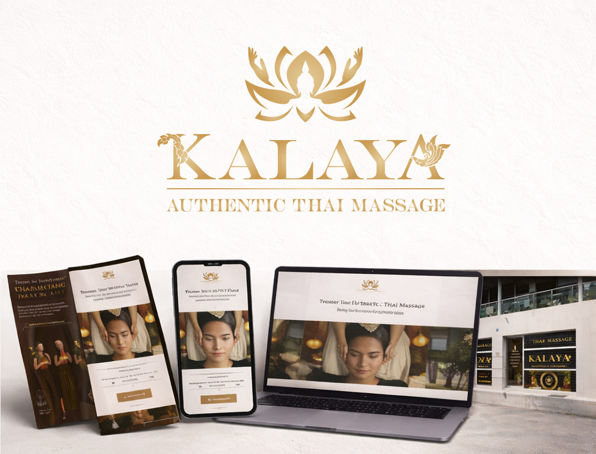 Identité visuelle salon massage thaï à Lausanne